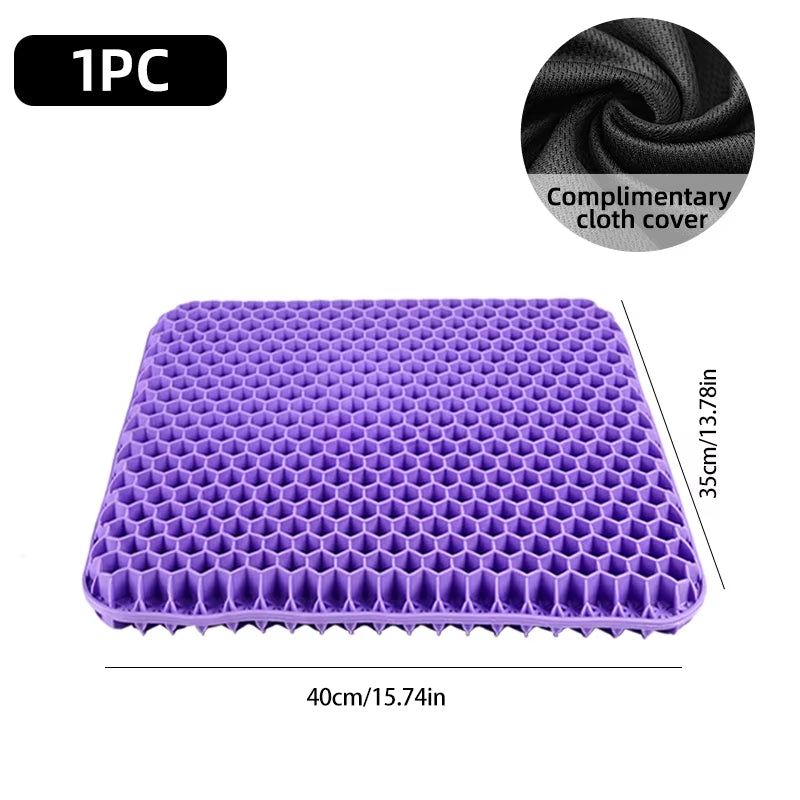 Relevia Honeycomb Gel Seat Cushion – Instant Relief for Back, Tailbone & Coccyx Pain