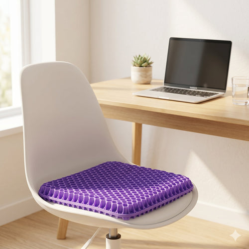 Relevia Honeycomb Gel Seat Cushion – Instant Relief for Back, Tailbone & Coccyx Pain