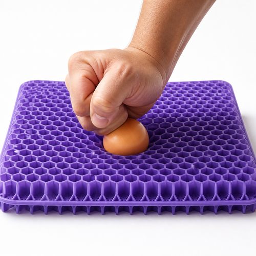 Relevia Honeycomb Gel Seat Cushion – Instant Relief for Back, Tailbone & Coccyx Pain